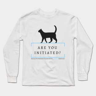 Are You Initiated? - Black Cat Long Sleeve T-Shirt